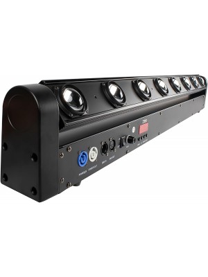 SHEHDS Barra de luz LED con cabezal móvil DJ, foco de iluminación de 8x12W, RGBW, DMX512