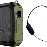 Amplificador de voz inalámbrico Bluetooth Micrófono para profesor de 18 W, ...
