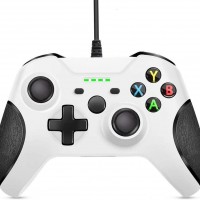 Control Cableado Xbox One Zamia con doble vibración para Xbox One-S-X-PC Wi...