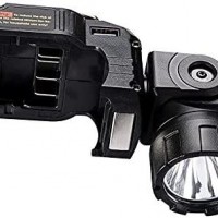 Luz de trabajo LED DCL510 de 12 V, linterna de mano de 280 lm con cabezal g...