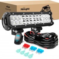 Nilight - Barra de luz LED ZH084, 1 unidad de 12 pulgadas, 72 W, combinació...