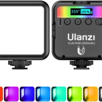 ULANZI VL49 - Luces de vídeo RGB, luz LED para cámara de 360 a todo color, ...