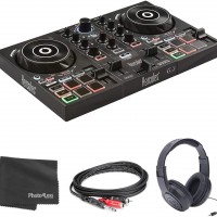 Hercules DJ Control Inpulse 200 - Controlador portátil USB DJ con guía Beat...