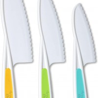 Juego de cuchillos de cocina de nailon de 3 piezas, cuchillos de cocina par...