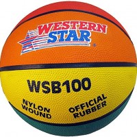 Western Star Pelota de baloncesto de goma tamaño oficial - Entrenamiento de...
