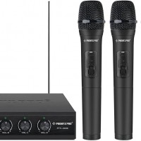 Phenyx Pro - Sistema de micrófono inalámbrico,  VHF de 4 canales, con 4 mic...