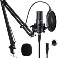 MAONO - Kit de micrófono de condensador XLR, micrófono de grabación de cond...