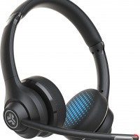 JLab Go Work - Auriculares inalámbricos con micrófono Boom - Bluetooth - Co...