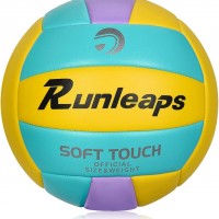 Balón de voleibol de playa, tamaño oficial 5 - Runleaps suave impermeable v...