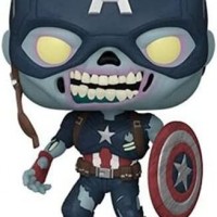 Funko Pop Marvel  What If - Zombie Capitán América Bobblehead de vinilo