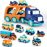 Paquete de 9 juguetes de coches para niños y niñas de 2, 3, 4, 5 años, rega...