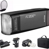 GODOX AD200Pro Godox AD200 PRO Version, 200 W 2.4G Flash Strobe, 1-8000 HSS...