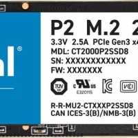Crucial P2 2TB 3D NAND NVMe PCIe M.2 SSD hasta 2400MBs - CT2000P2SSD8